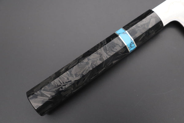 Sukenari Wa Gyuto Custom Limited Edition, Sukenari HAP-40 Nickel Damascus Wa Gyuto 240mm (9.4 inch, SCL-586)