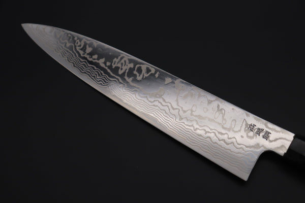 Sukenari Wa Gyuto Custom Limited Edition, Sukenari HAP-40 Nickel Damascus Wa Gyuto 270mm (10.6 inch, SCL-518)