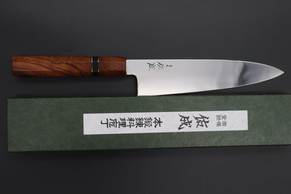 Sukenari Wa Gyuto Custom Limited Edition, Sukenari Honyaki Series White Steel No.2 Wa Gyuto 210mm (8.2 Inch, SCL-566)
