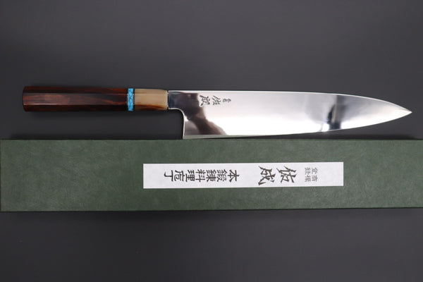 Sukenari Wa Gyuto Custom Limited Edition, Sukenari Honyaki Series White Steel No.2 Wa Gyuto 270mm (10.6 Inch, SCL-569)