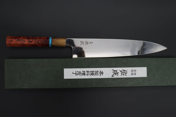 Sukenari Wa Gyuto Custom Limited Edition, Sukenari Honyaki Series White Steel No.2 Wa Gyuto 270mm (10.6 Inch, SCL-570)
