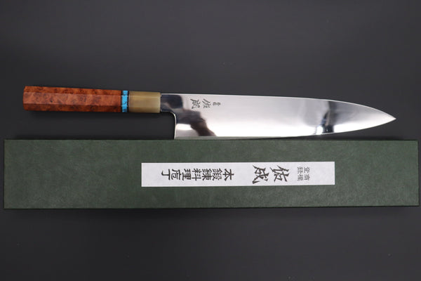 Sukenari Wa Gyuto Custom Limited Edition, Sukenari Honyaki Series White Steel No.2 Wa Gyuto 270mm (10.6 Inch, SCL-571)