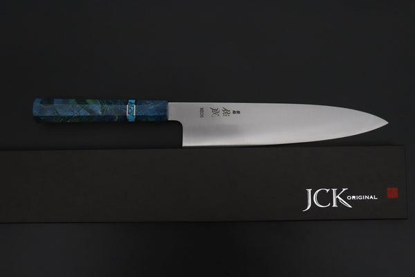 Sukenari Wa Gyuto SCL-675 VG-XEOS Wa Gyuto 240mm (9.4 inch) Custom Limited Edition, Sukenari VG-XEOS Clad Wa Gyuto 240mm (9.4 inch, SCL-675)