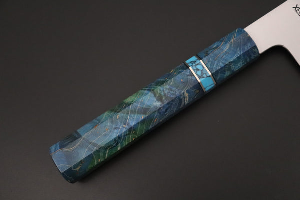 Sukenari Wa Gyuto SCL-675 VG-XEOS Wa Gyuto 240mm (9.4 inch) Custom Limited Edition, Sukenari VG-XEOS Clad Wa Gyuto 240mm (9.4 inch, SCL-675)