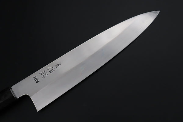 Sukenari Wa Gyuto SCL-624 VG-XEOS Wa Gyuto 240mm (9.4 inch) Custom Limited Edition, Sukenari VG-XEOS Clad Wa Gyuto 240mm - Double Shinogi, Mirror Polish (9.4 inch, SCL-624)