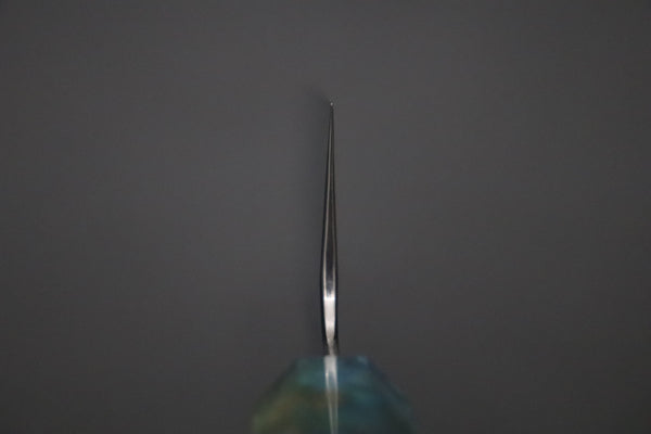 Sukenari Wa Gyuto SCL-702 VG-XEOS Wa Gyuto 240mm (9.4 inch) Custom Limited Edition, Sukenari VG-XEOS Clad Wa Gyuto 240mm - Double Shinogi, Mirror Polish (9.4 inch, SCL-702)