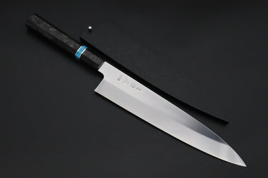 Sukenari Wa Gyuto SCL-625 VG-XEOS Wa Gyuto 270mm (10.6 inch) Custom Limited Edition, Sukenari VG-XEOS Clad Wa Gyuto 270mm - Double Shinogi, Mirror Polish (10.6 inch, SCL-625)