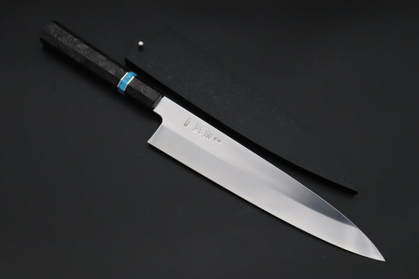 Sukenari Wa Gyuto SCL-625 VG-XEOS Wa Gyuto 270mm (10.6 inch) Custom Limited Edition, Sukenari VG-XEOS Clad Wa Gyuto 270mm - Double Shinogi, Mirror Polish (10.6 inch, SCL-625)