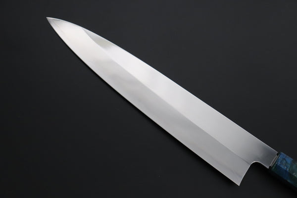 Sukenari Wa Gyuto SCL-626 VG-XEOS Wa Gyuto 270mm (10.6 inch) Custom Limited Edition, Sukenari VG-XEOS Clad Wa Gyuto 270mm - Double Shinogi, Mirror Polish (10.6 inch, SCL-626)