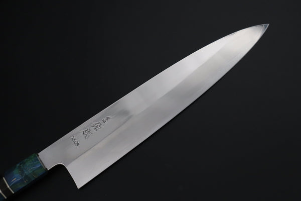 Sukenari Wa Gyuto SCL-626 VG-XEOS Wa Gyuto 270mm (10.6 inch) Custom Limited Edition, Sukenari VG-XEOS Clad Wa Gyuto 270mm - Double Shinogi, Mirror Polish (10.6 inch, SCL-626)