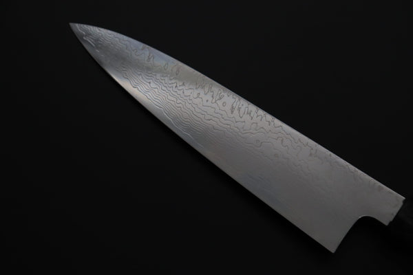 Sukenari Wa Gyuto SCL-639 VG-XEOS Wa Gyuto 210mm (8.2 inch) Custom Limited Edition, Sukenari VG-XEOS Nickel Damascus Wa Gyuto 210mm (8.2 inch, SCL-639)