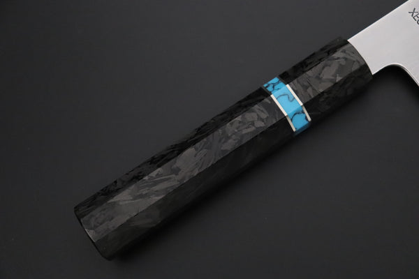 Sukenari Wa Gyuto SCL-639 VG-XEOS Wa Gyuto 210mm (8.2 inch) Custom Limited Edition, Sukenari VG-XEOS Nickel Damascus Wa Gyuto 210mm (8.2 inch, SCL-639)