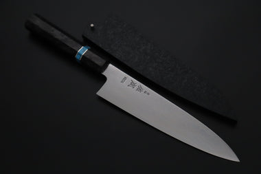 Sukenari Wa Gyuto SCL-639 VG-XEOS Wa Gyuto 210mm (8.2 inch) Custom Limited Edition, Sukenari VG-XEOS Nickel Damascus Wa Gyuto 210mm (8.2 inch, SCL-639)