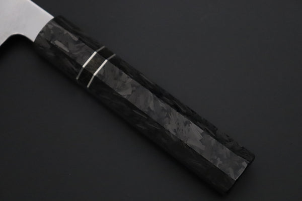 Sukenari Wa Gyuto SCL-640 VG-XEOS Wa Gyuto 210mm (8.2 inch) Custom Limited Edition, Sukenari VG-XEOS Nickel Damascus Wa Gyuto 210mm (8.2 inch, SCL-640)