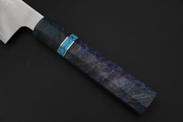 Sukenari Wa Gyuto SCL-641 VG-XEOS Wa Gyuto 210mm (8.2 inch) Custom Limited Edition, Sukenari VG-XEOS Nickel Damascus Wa Gyuto 210mm (8.2 inch, SCL-641)