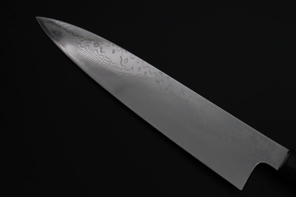 Sukenari Wa Gyuto SCL-644 VG-XEOS Wa Gyuto 240mm (9.4 inch) Custom Limited Edition, Sukenari VG-XEOS Nickel Damascus Wa Gyuto 240mm (9.4 inch, SCL-644)