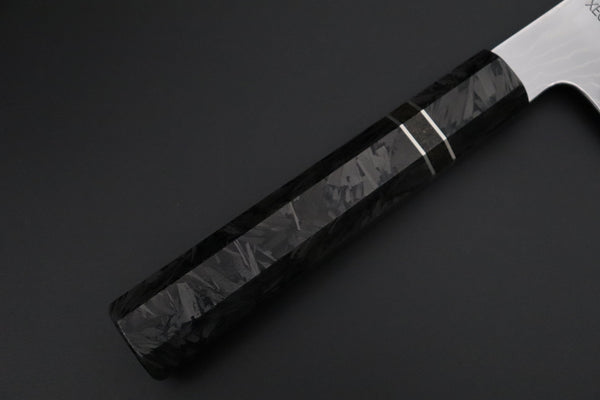 Sukenari Wa Gyuto SCL-644 VG-XEOS Wa Gyuto 240mm (9.4 inch) Custom Limited Edition, Sukenari VG-XEOS Nickel Damascus Wa Gyuto 240mm (9.4 inch, SCL-644)