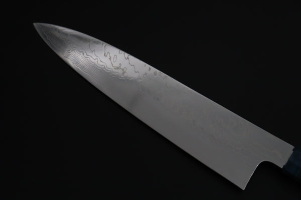 Sukenari Wa Gyuto SCL-645 VG-XEOS Wa Gyuto 240mm (9.4 inch) Custom Limited Edition, Sukenari VG-XEOS Nickel Damascus Wa Gyuto 240mm (9.4 inch, SCL-645)