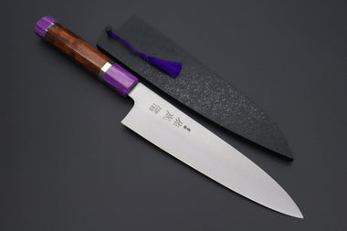 Sukenari Wa Gyuto SCL-289 ZDP189 Wa Gyuto 210mm (8.2 inch) Custom Limited Edition, Sukenari ZDP-189 Clad Wa Gyuto 210mm (8.2 inch, SCL-289)