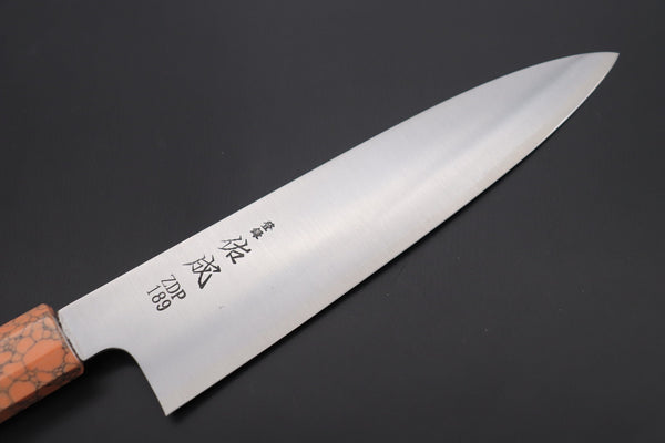 Sukenari Wa Gyuto SCL-399 ZDP189 Wa Gyuto 210mm (8.2 inch) Custom Limited Edition, Sukenari ZDP-189 Clad Wa Gyuto 210mm (8.2 inch, SCL-399)