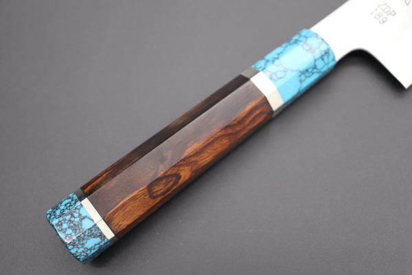 Sukenari Wa Gyuto SCL-290 ZDP189 Wa Gyuto 240mm (9.4 inch) Custom Limited Edition, Sukenari ZDP-189 Clad Wa Gyuto 240mm (9.4 inch, SCL-290)