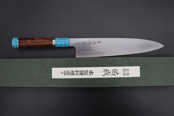 Sukenari Wa Gyuto SCL-375 ZDP189 Wa Gyuto 240mm (9.4 inch) Custom Limited Edition, Sukenari ZDP-189 Clad Wa Gyuto 240mm (9.4 inch, SCL-375)