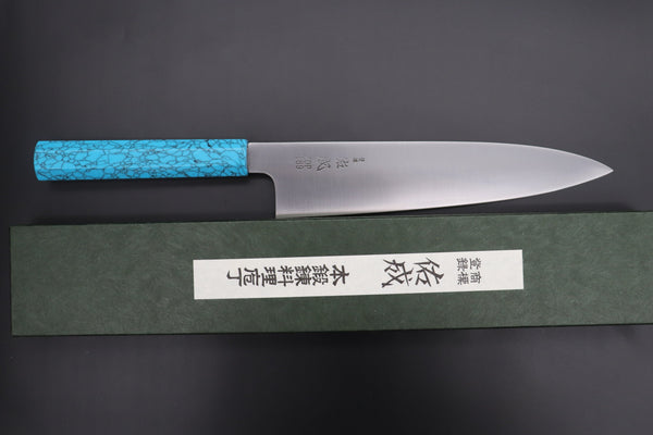 Sukenari Wa Gyuto SCL-403 ZDP189 Wa Gyuto 240mm (9.4 inch) Custom Limited Edition, Sukenari ZDP-189 Clad Wa Gyuto 240mm (9.4 inch, SCL-403)