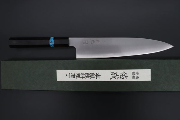 Sukenari Wa Gyuto SCL-546 ZDP189 Wa Gyuto 240mm (9.4 inch) Custom Limited Edition, Sukenari ZDP-189 Clad Wa Gyuto 240mm (9.4 inch, SCL-546)