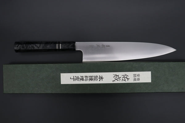 Sukenari Wa Gyuto SCL-549 ZDP189 Wa Gyuto 240mm (9.4 inch) Custom Limited Edition, Sukenari ZDP-189 Clad Wa Gyuto 240mm (9.4 inch, SCL-549)