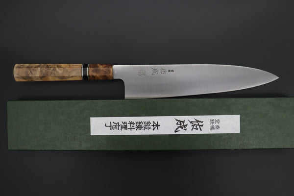 Sukenari Wa Gyuto SCL-557 ZDP189 Wa Gyuto 240mm (9.4 inch) Custom Limited Edition, Sukenari ZDP-189 Clad Wa Gyuto 240mm (9.4 inch, SCL-557)