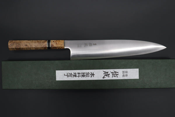 Sukenari Wa Gyuto SCL-558 ZDP189 Wa Gyuto 270mm (10.6 inch) Custom Limited Edition, Sukenari ZDP-189 Clad Wa Gyuto 270mm (10.6 inch, SCL-558)