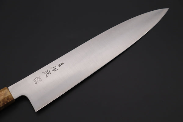 Sukenari Wa Gyuto SCL-558 ZDP189 Wa Gyuto 270mm (10.6 inch) Custom Limited Edition, Sukenari ZDP-189 Clad Wa Gyuto 270mm (10.6 inch, SCL-558)