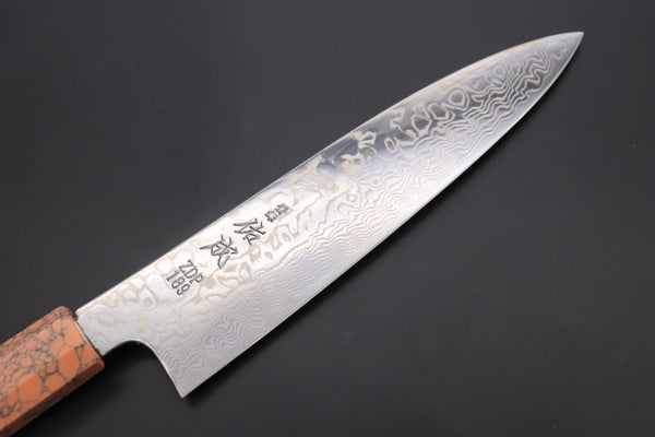 Sukenari Wa Gyuto SCL-421 ZDP189 Wa Gyuto 210mm (8.2 inch) Custom Limited Edition, Sukenari ZDP-189 Nickel Damascus Wa Gyuto 210mm (8.2 inch, SCL-421)