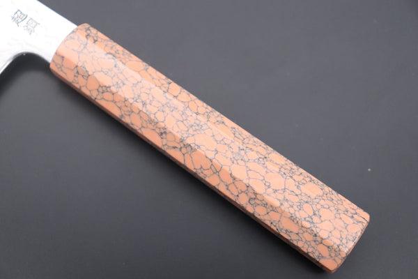 Sukenari Wa Gyuto SCL-421 ZDP189 Wa Gyuto 210mm (8.2 inch) Custom Limited Edition, Sukenari ZDP-189 Nickel Damascus Wa Gyuto 210mm (8.2 inch, SCL-421)
