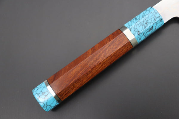 Sukenari Wa Gyuto SCL-357 ZDP189 Wa Gyuto 240mm (9.4 inch) Custom Limited Edition, Sukenari ZDP-189 Nickel Damascus Wa Gyuto 240mm (9.4 inch, SCL-357)
