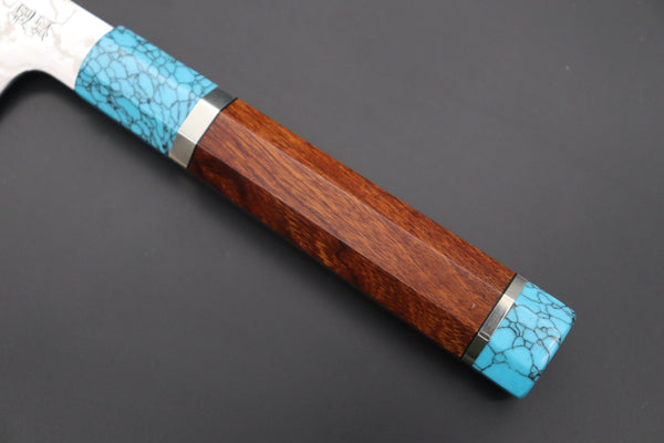 Sukenari Wa Gyuto SCL-357 ZDP189 Wa Gyuto 240mm (9.4 inch) Custom Limited Edition, Sukenari ZDP-189 Nickel Damascus Wa Gyuto 240mm (9.4 inch, SCL-357)