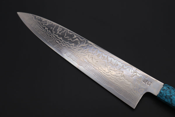 Sukenari Wa Gyuto SCL-360 ZDP189 Wa Gyuto 270mm (10.6 inch) Custom Limited Edition, Sukenari ZDP-189 Nickel Damascus Wa Gyuto 270mm (10.6 inch, SCL-360)