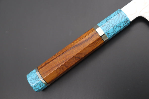 Sukenari Wa Gyuto SCL-361 ZDP189 Wa Gyuto 270mm (10.6 inch) Custom Limited Edition, Sukenari ZDP-189 Nickel Damascus Wa Gyuto 270mm (10.6 inch, SCL-361)