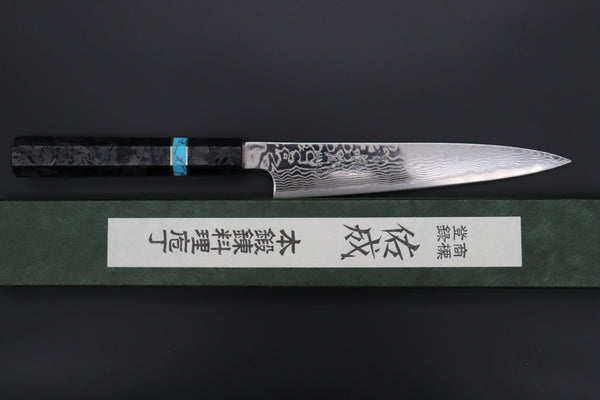 Sukenari Wa Petty Custom Limited Edition, Sukenari HAP-40 Nickel Damascus Wa Petty 165mm (6.4 inch, SCL-503)