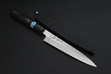 Sukenari Wa Petty SCL-618 VG-XEOS Wa Petty 165mm (6.4 inch) Custom Limited Edition, Sukenari VG-XEOS Clad Wa Petty 165mm - Double Shinogi, Mirror Polish (6.4 inch, SCL-618)