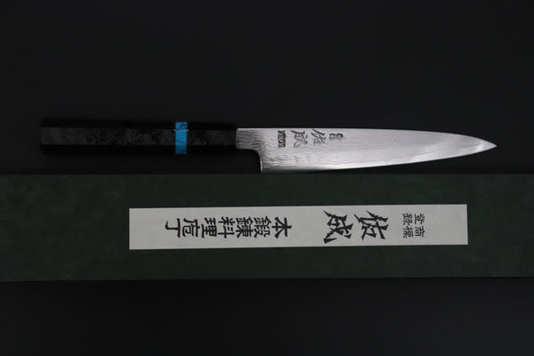 Sukenari Wa Petty SCL-633 VG-XEOS Wa Petty 165mm (6.4 inch) Custom Limited Edition, Sukenari VG-XEOS Nickel Damascus Wa Petty 165mm (6.4 inch, SCL-633)