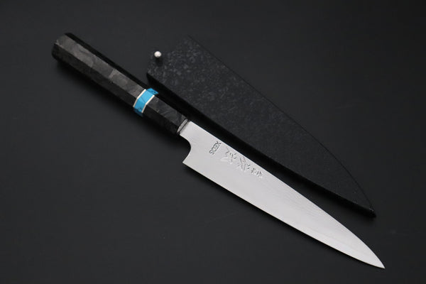 Sukenari Wa Petty SCL-633 VG-XEOS Wa Petty 165mm (6.4 inch) Custom Limited Edition, Sukenari VG-XEOS Nickel Damascus Wa Petty 165mm (6.4 inch, SCL-633)