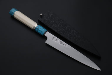 Sukenari Wa Petty SCL-635 VG-XEOS Wa Petty 165mm (6.4 inch) Custom Limited Edition, Sukenari VG-XEOS Nickel Damascus Wa Petty 165mm (6.4 inch, SCL-635)