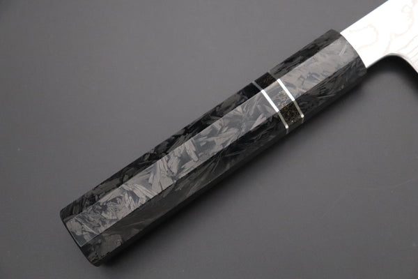 Sukenari Wa Santoku Custom Limited Edition, Sukenari HAP-40 Nickel Damascus Wa Santoku 190mm (7.4 inch, SCL-578)