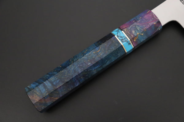Sukenari Wa Santoku SCL-657 VG-XEOS Wa Santoku 190mm (7.4 inch) Custom Limited Edition, Sukenari VG-XEOS Clad Wa Santoku 190mm (7.4 inch, SCL-656)