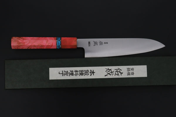 Sukenari Wa Santoku SCL-657 VG-XEOS Wa Santoku 190mm (7.4 inch) Custom Limited Edition, Sukenari VG-XEOS Clad Wa Santoku 190mm (7.4 inch, SCL-657)