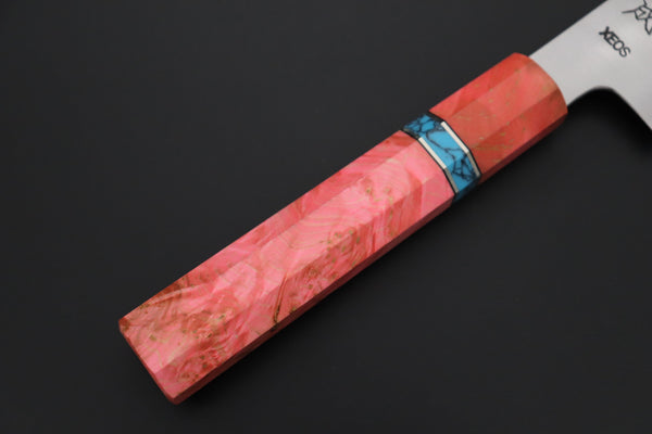 Sukenari Wa Santoku SCL-657 VG-XEOS Wa Santoku 190mm (7.4 inch) Custom Limited Edition, Sukenari VG-XEOS Clad Wa Santoku 190mm (7.4 inch, SCL-657)