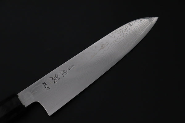 Sukenari Wa Santoku SCL-636 VG-XEOS Wa Santoku 190mm (7.4 inch) Custom Limited Edition, Sukenari VG-XEOS Nickel Damascus Wa Santoku 190mm (7.4 inch, SCL-636)