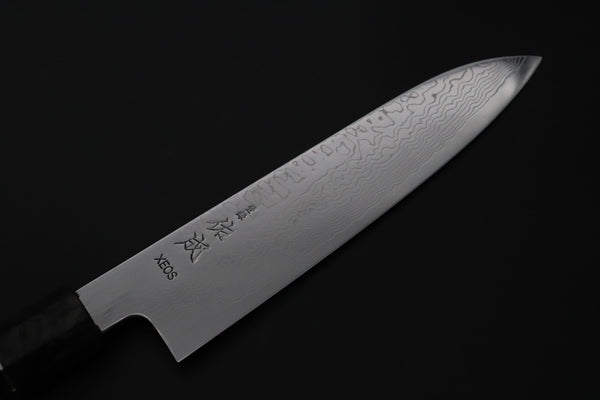 Sukenari Wa Santoku SCL-637 VG-XEOS Wa Santoku 190mm (7.4 inch) Custom Limited Edition, Sukenari VG-XEOS Nickel Damascus Wa Santoku 190mm (7.4 inch, SCL-637)