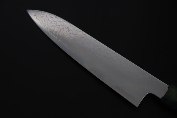 Sukenari Wa Santoku SCL-638 VG-XEOS Wa Santoku 190mm (7.4 inch) Custom Limited Edition, Sukenari VG-XEOS Nickel Damascus Wa Santoku 190mm (7.4 inch, SCL-638)